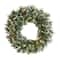 24" LED Frosted Swiss Pine & Berry Artificial Wreath